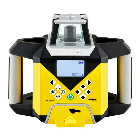 Nivel System NL720G Digital – zielony laser obrotowy 700 m z autowpasowaniem i cyfrowym czujnikiem RD500G Digital